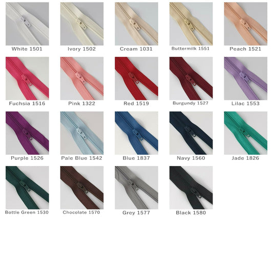 Closed End Zips Shade Card