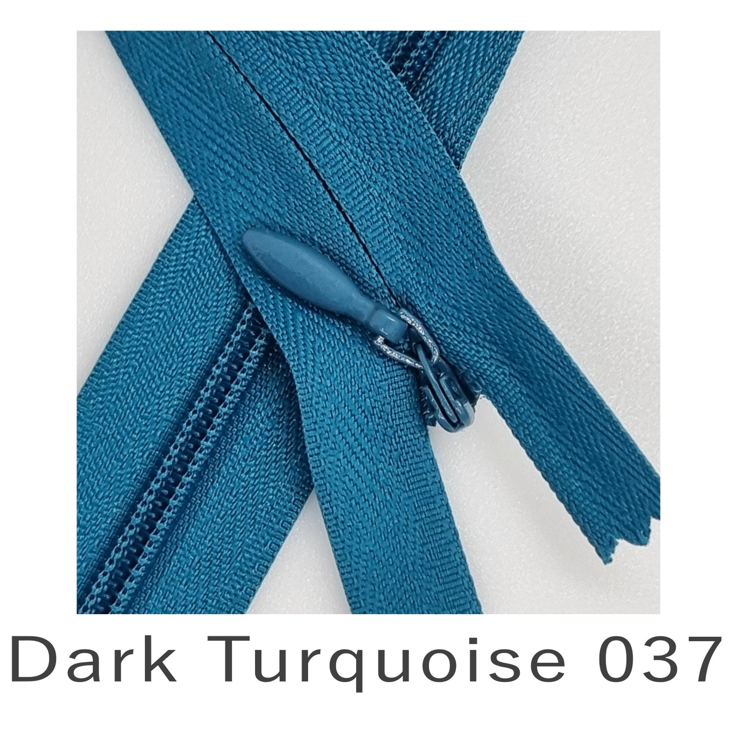 Concealed Zip Dark Turquoise 037