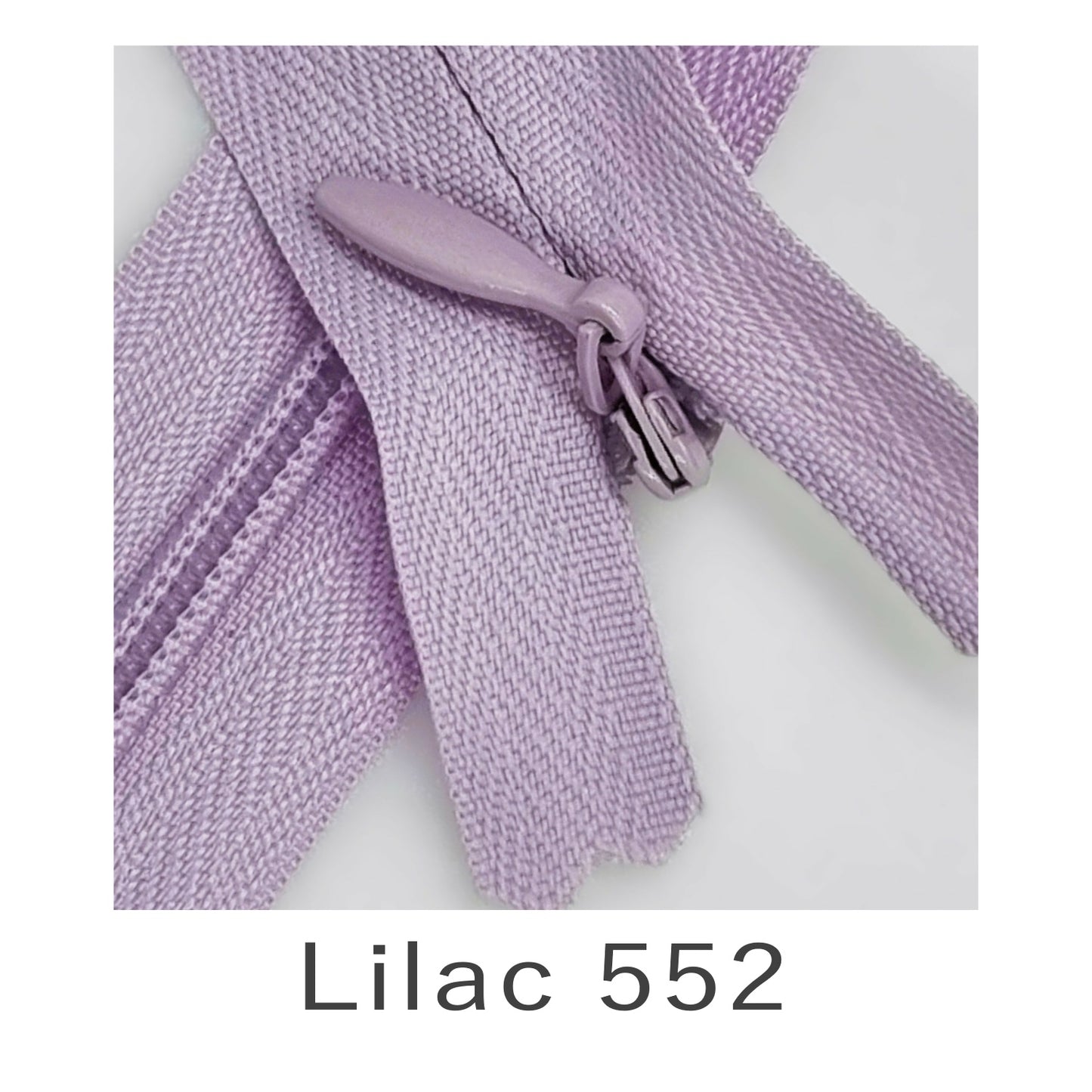 Concealed Zip Lilac 552