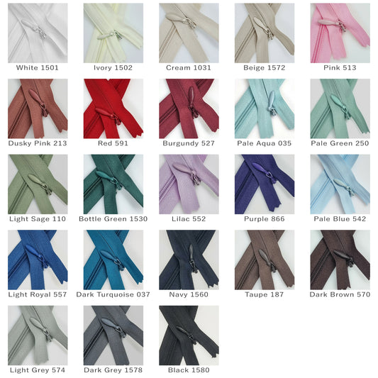 Concealed Zip Shade Card