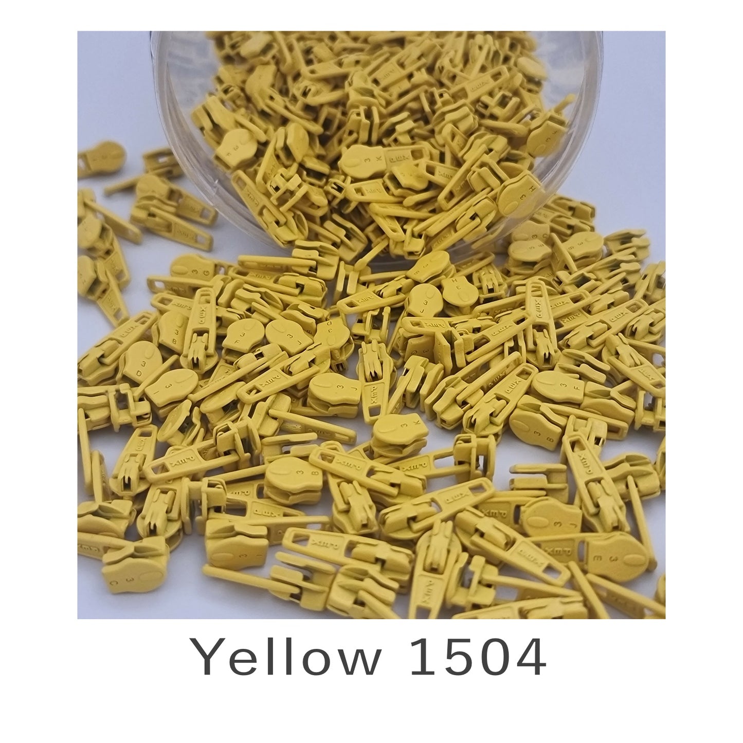 No.3 Auto Lock Zip Slider Yellow 1504