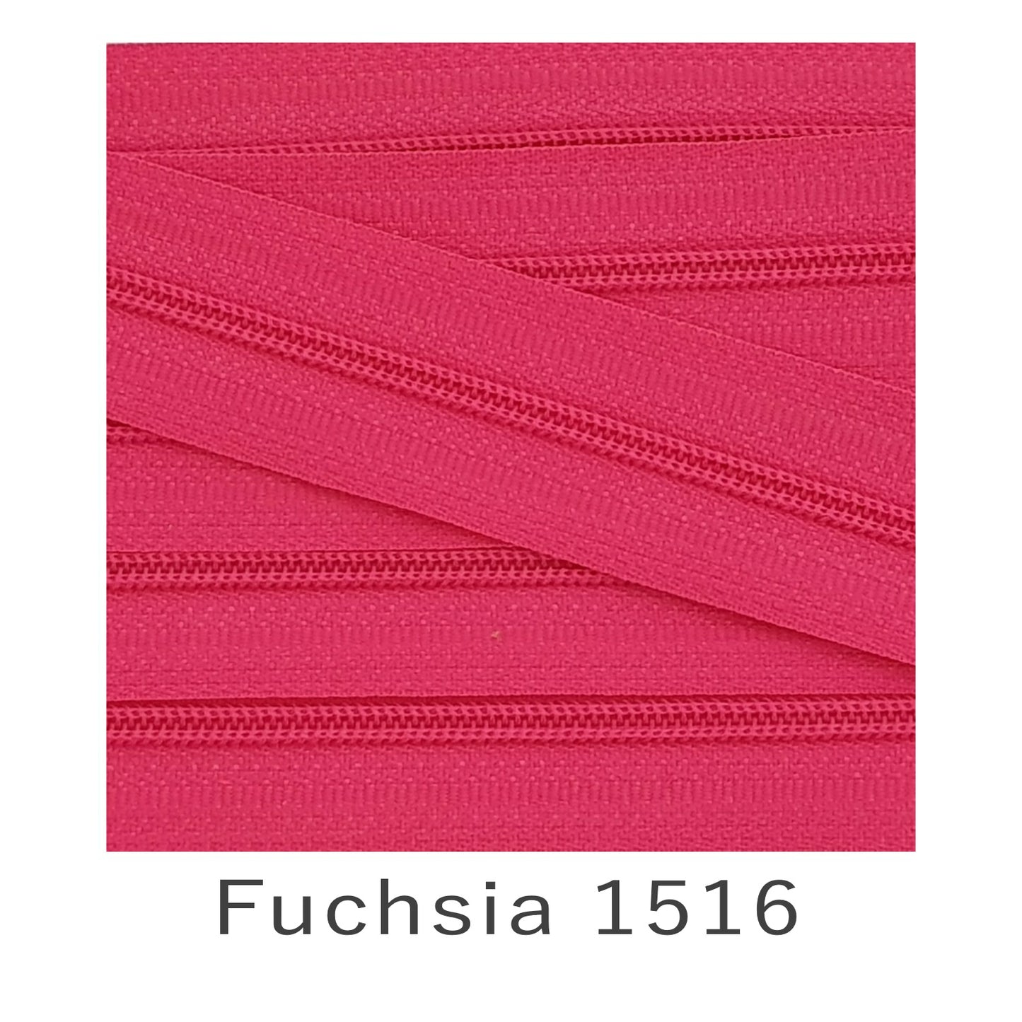 No.3 Continuous Zip Tape Fuchsia 1516