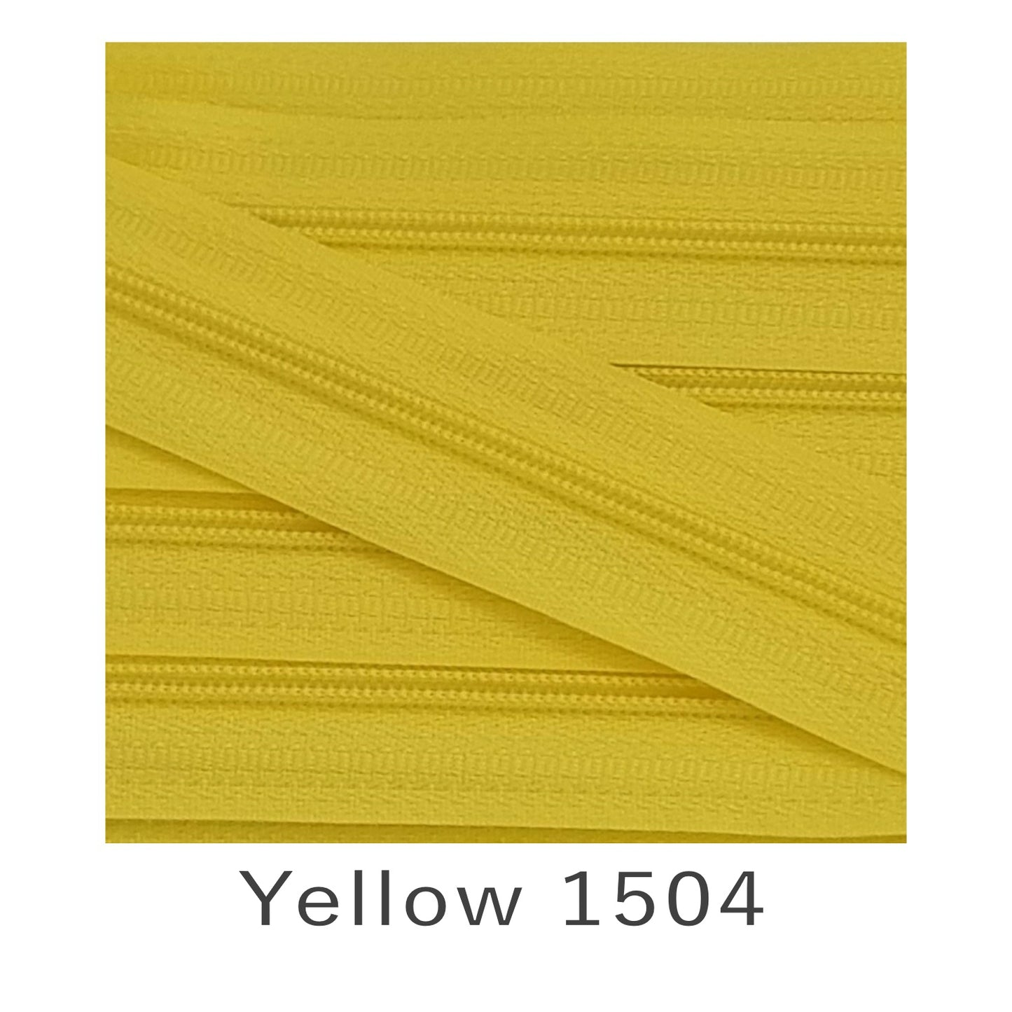 No.3 Continuous Zip Tape Yellow 1504