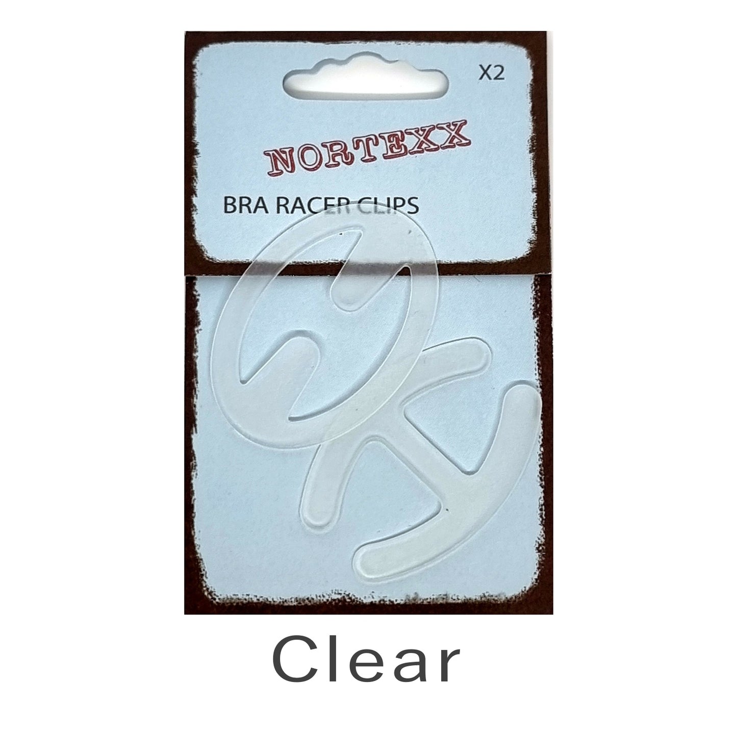 Nortexx Bra Racer Clips Clear