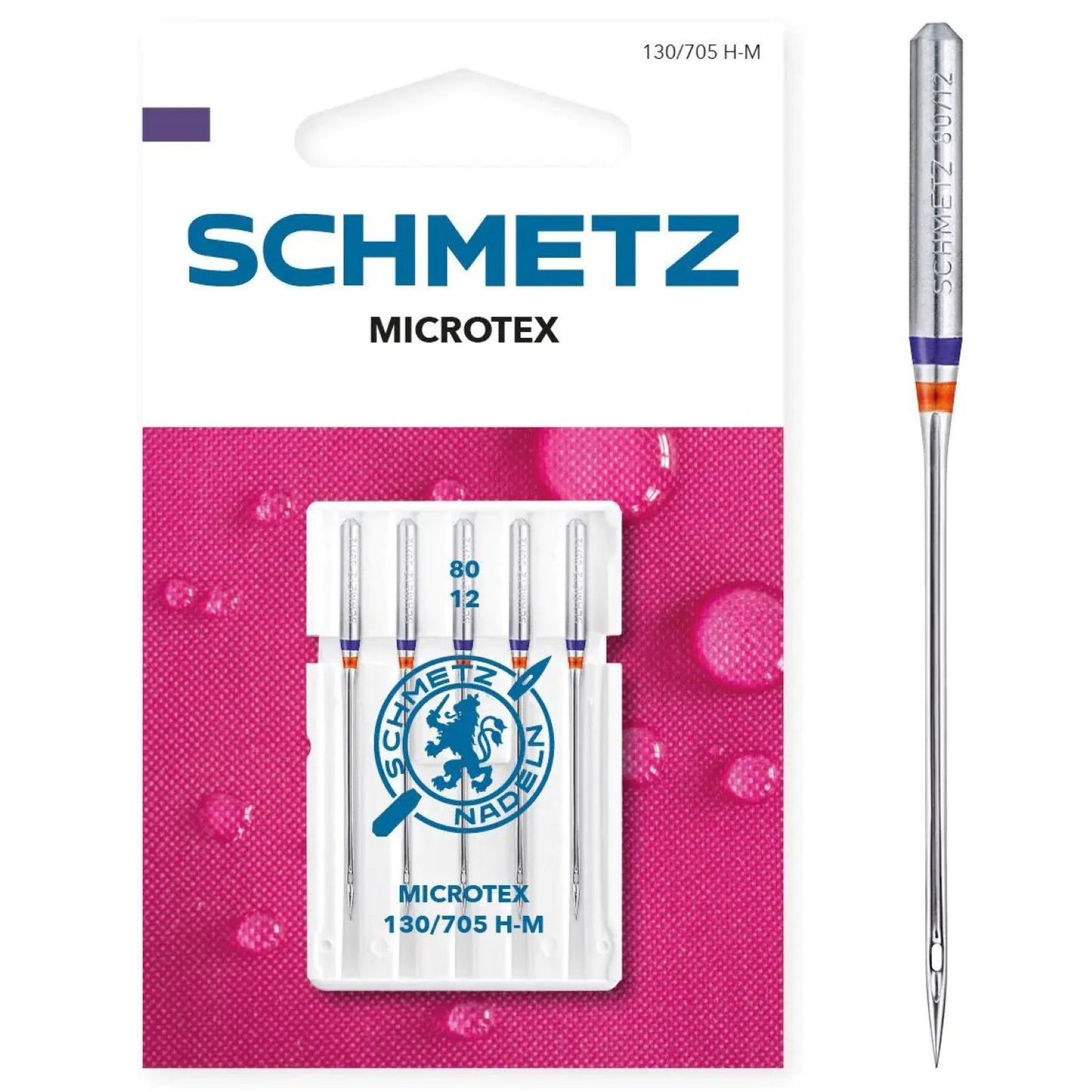 Schmetz Microtex Sewing Machine Needles Size 80