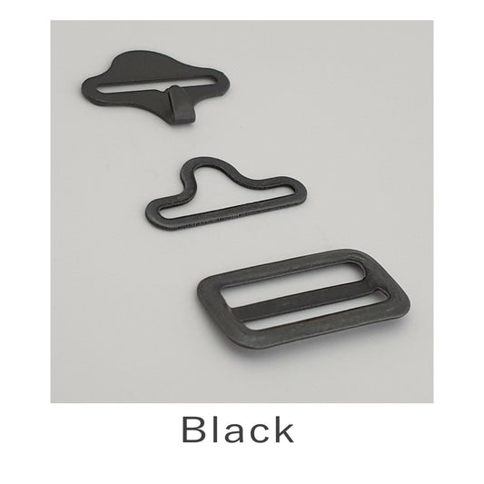 19mm Bow Tie Fastener Black