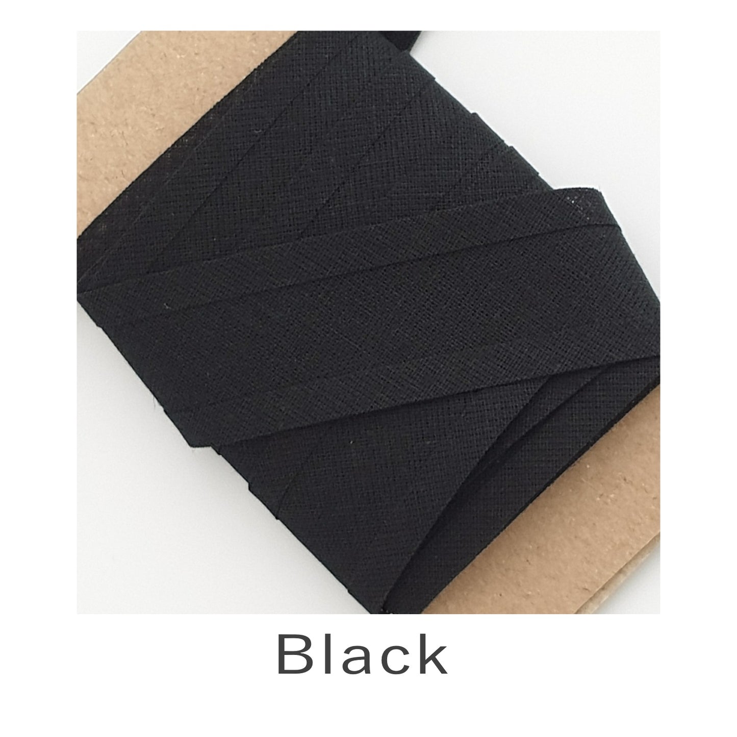 Cotton Bias Binding Black