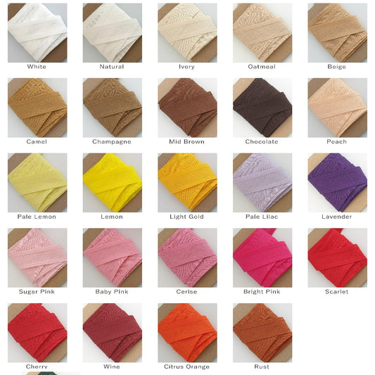 Cotton Bias Binding Shade Card