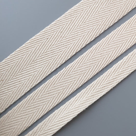 Cotton Webbing Herringbone Sizes
