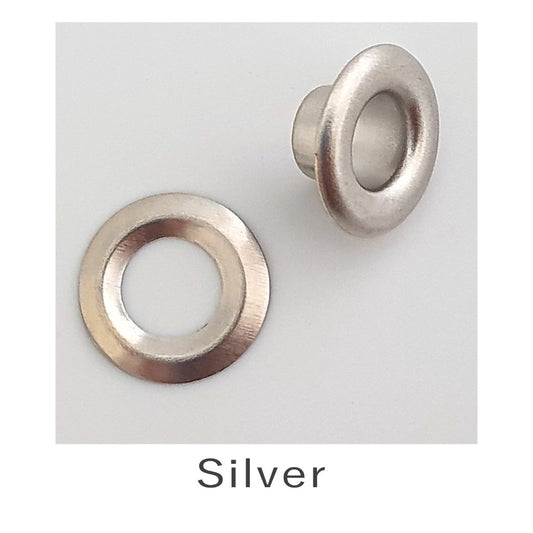 Eyelets with Washers Silver