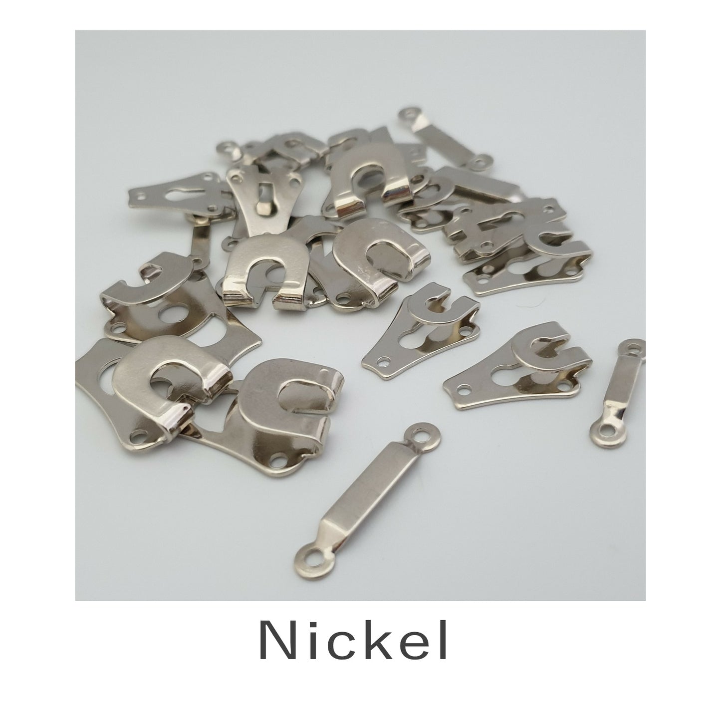Hook and Bar Fastener Nickel