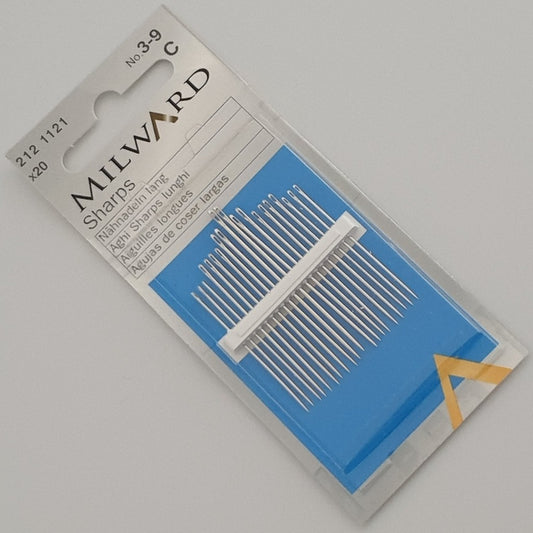 Milward Sharps Needles Size 3-9