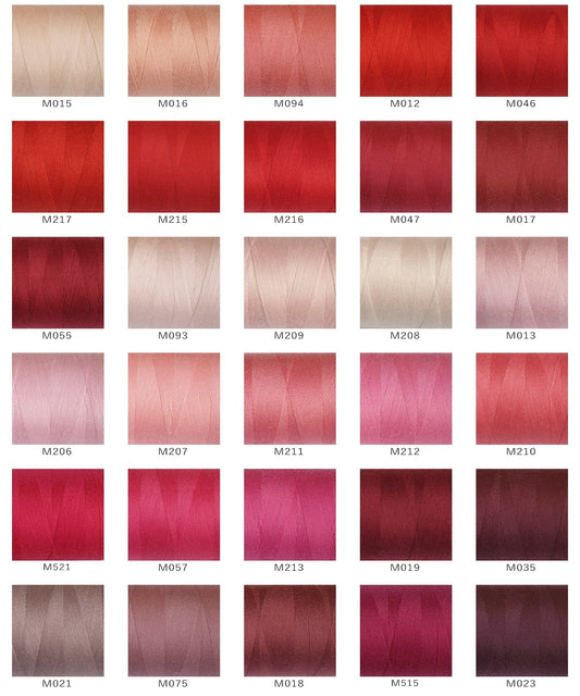 Moon Thread, Pink and Red Shades