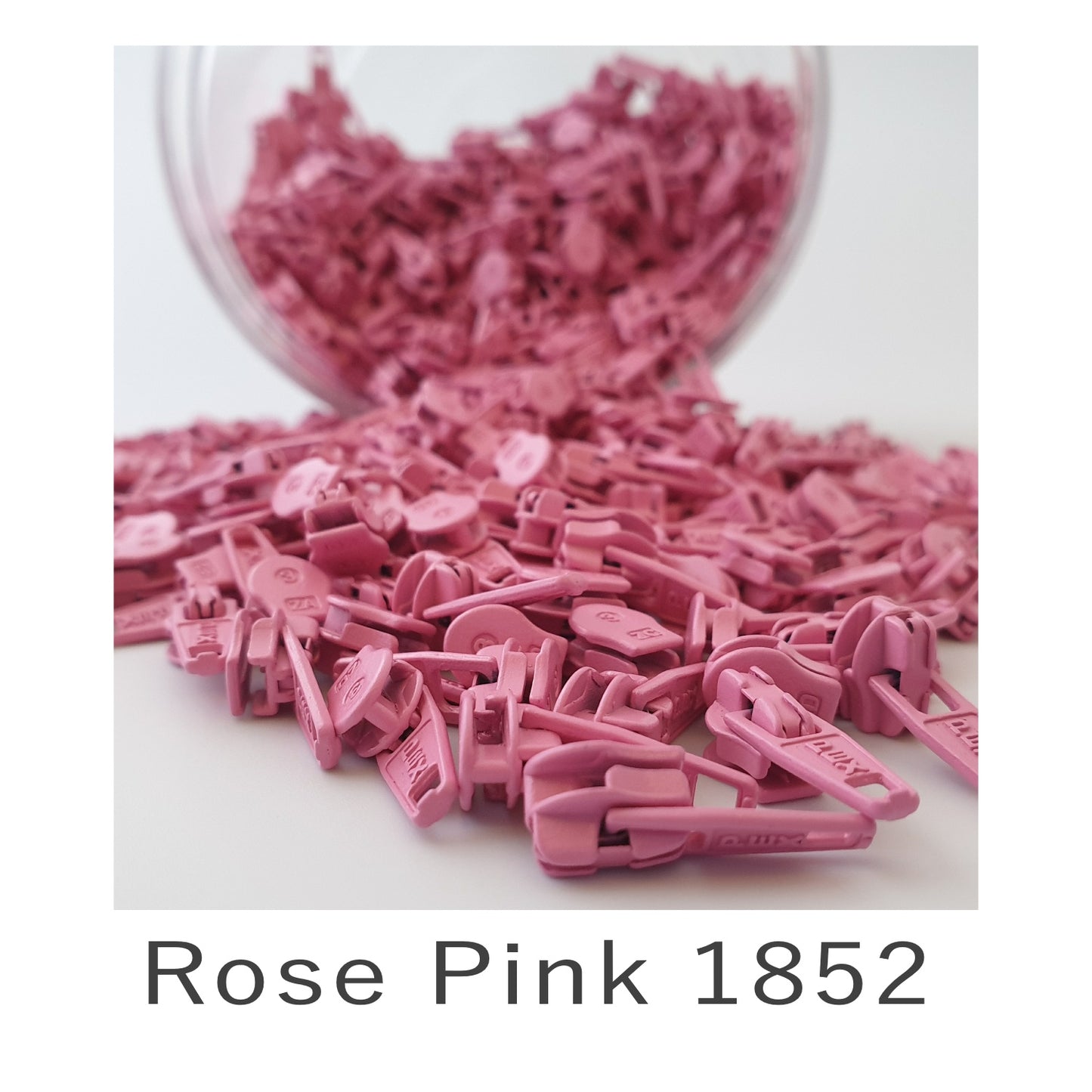 No.3 Auto Lock Zip Slider Rose Pink 1852