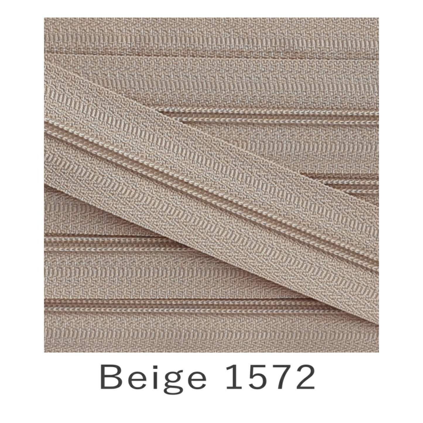 No.3 Continuous Zip Tape Beige 1572