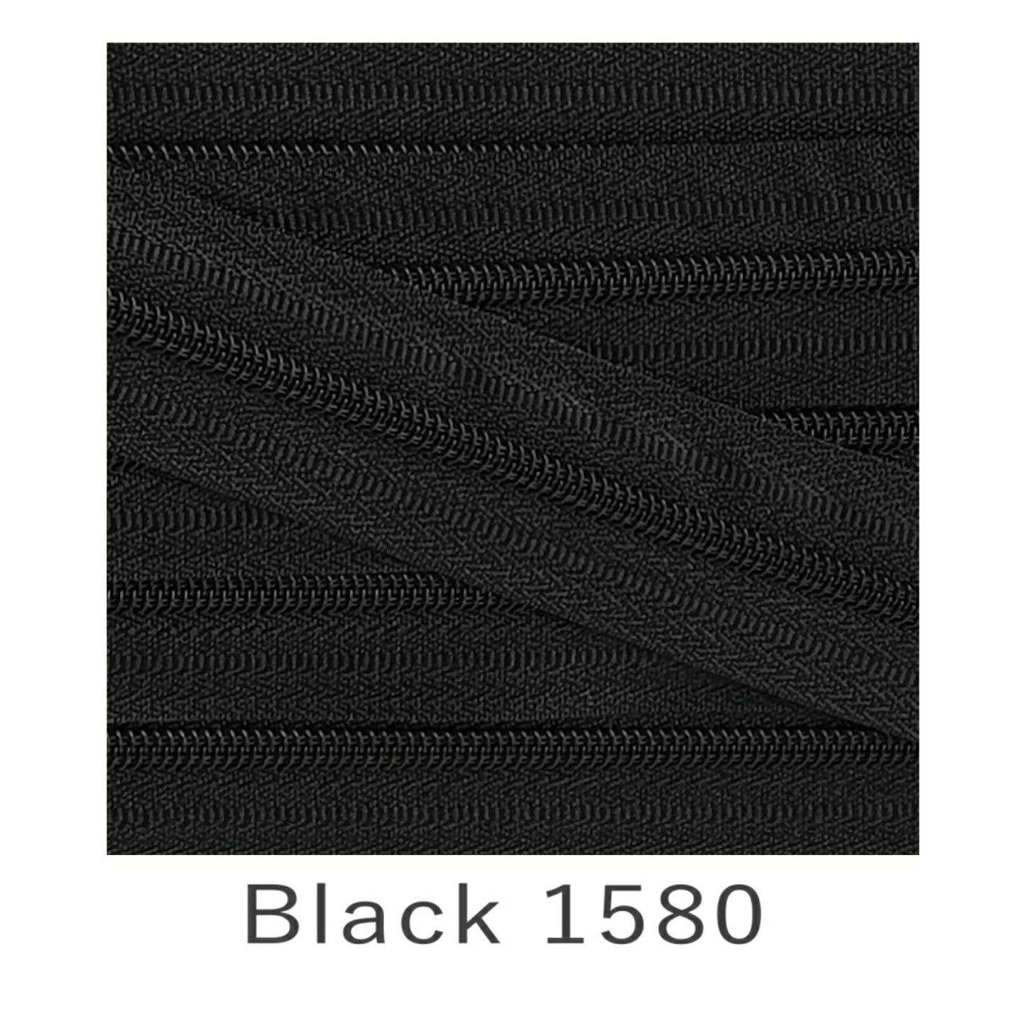 No.3 Continuous Zip Tape Black 1580