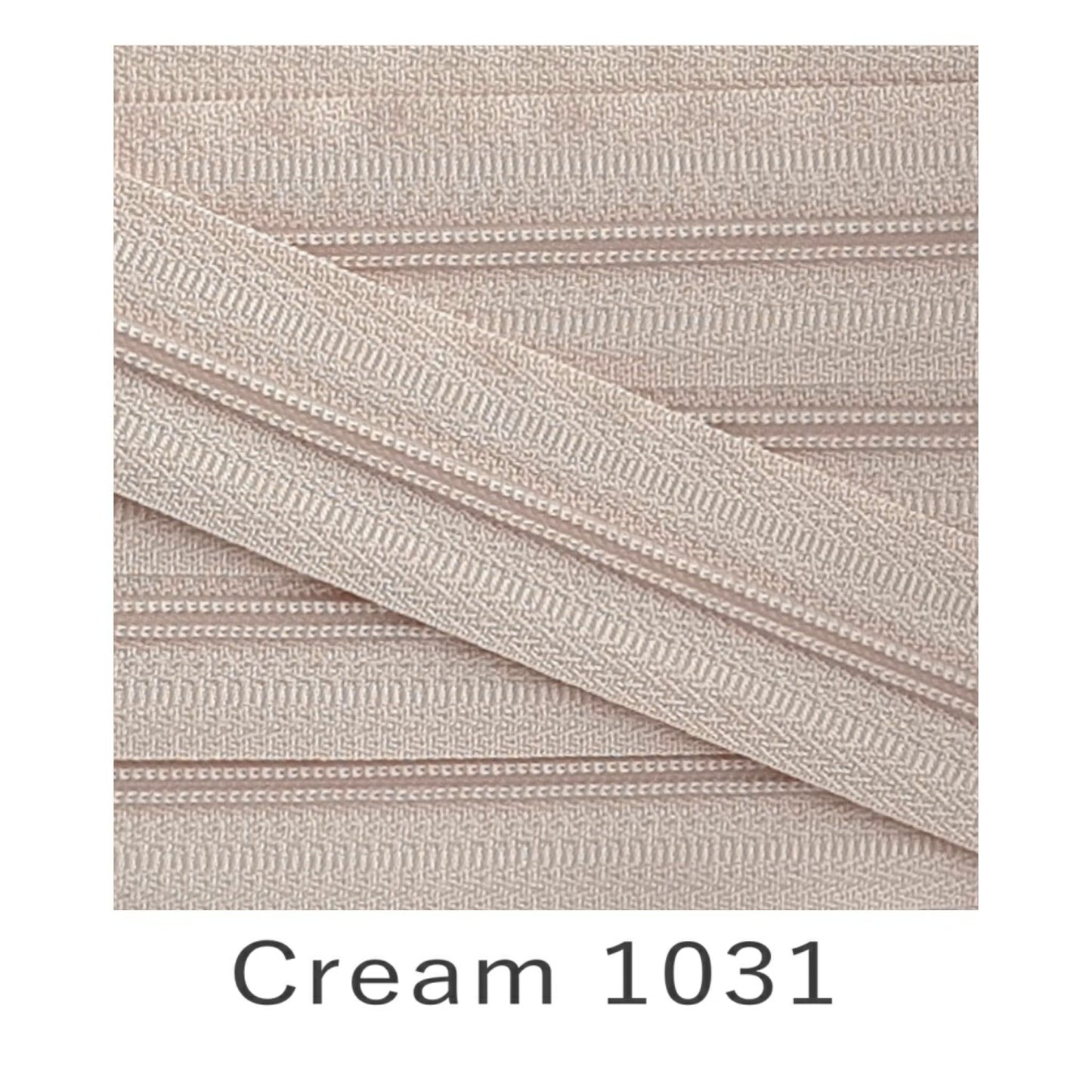 No.3 Continuous Zip Tape Cream 1031