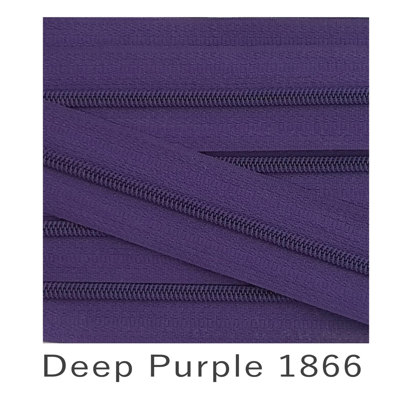 No.3 Continuous Zip Tape Deep Purple