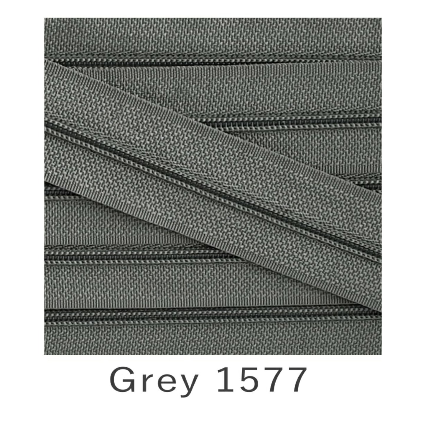 No.3 Continuous Zip Tape Grey 1577