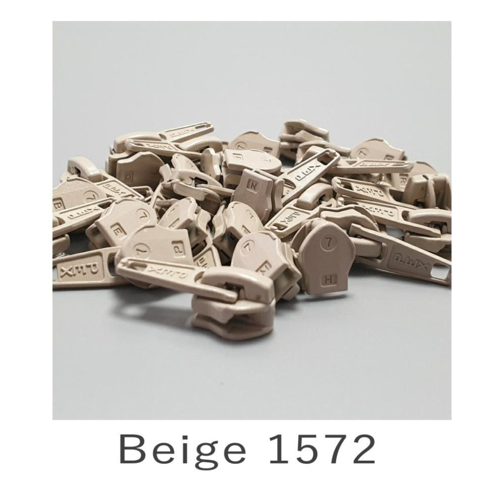 No.5 Auto Lock Zip Slider Beige