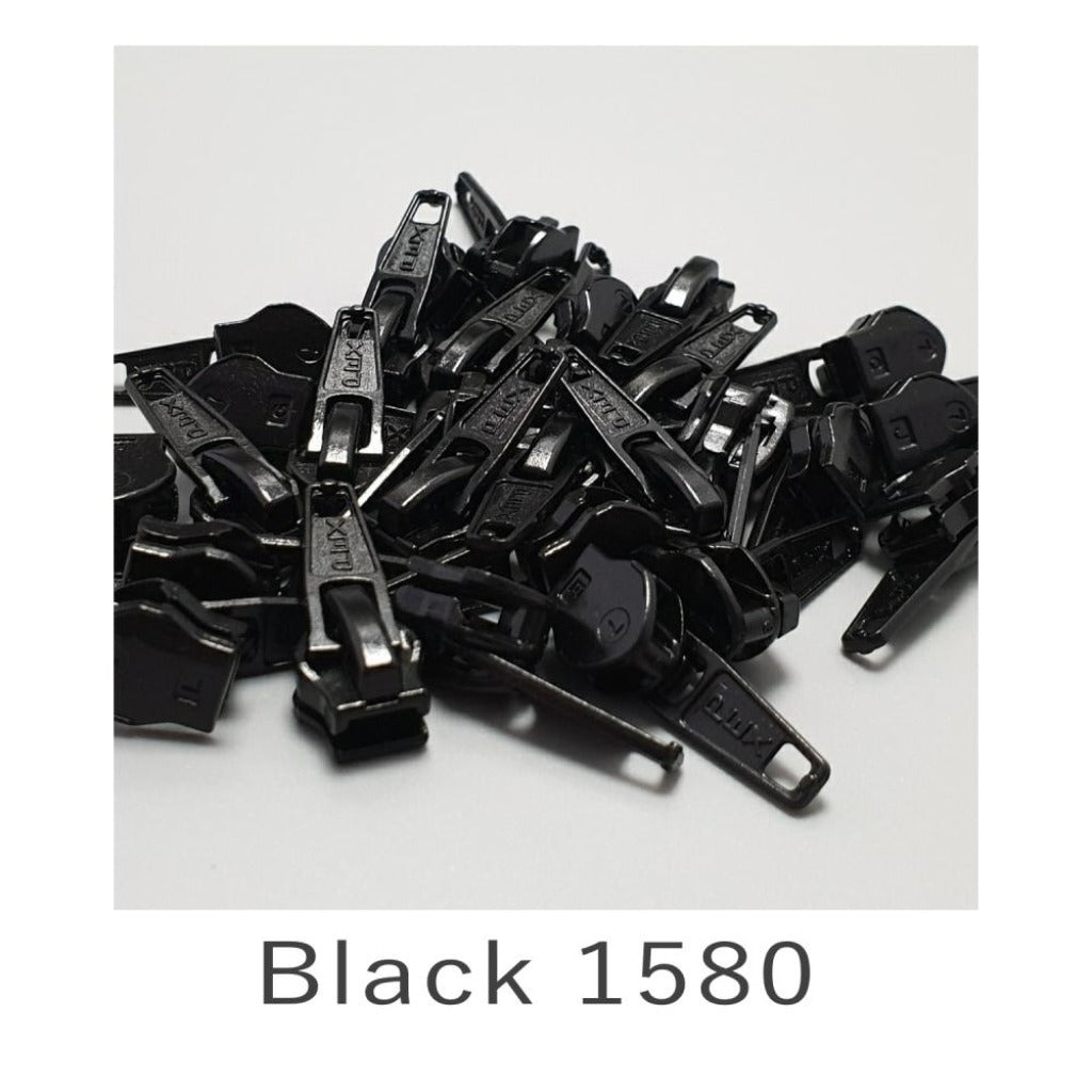 No.5 Auto Lock Zip Slider Black