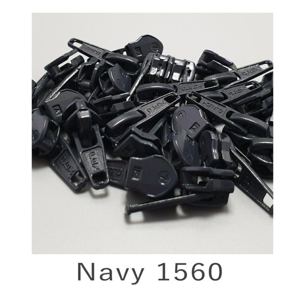 No.5 Auto Lock Zip Slider Navy