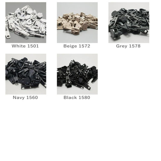 No.5 Auto Lock Zip Slider Shade Card