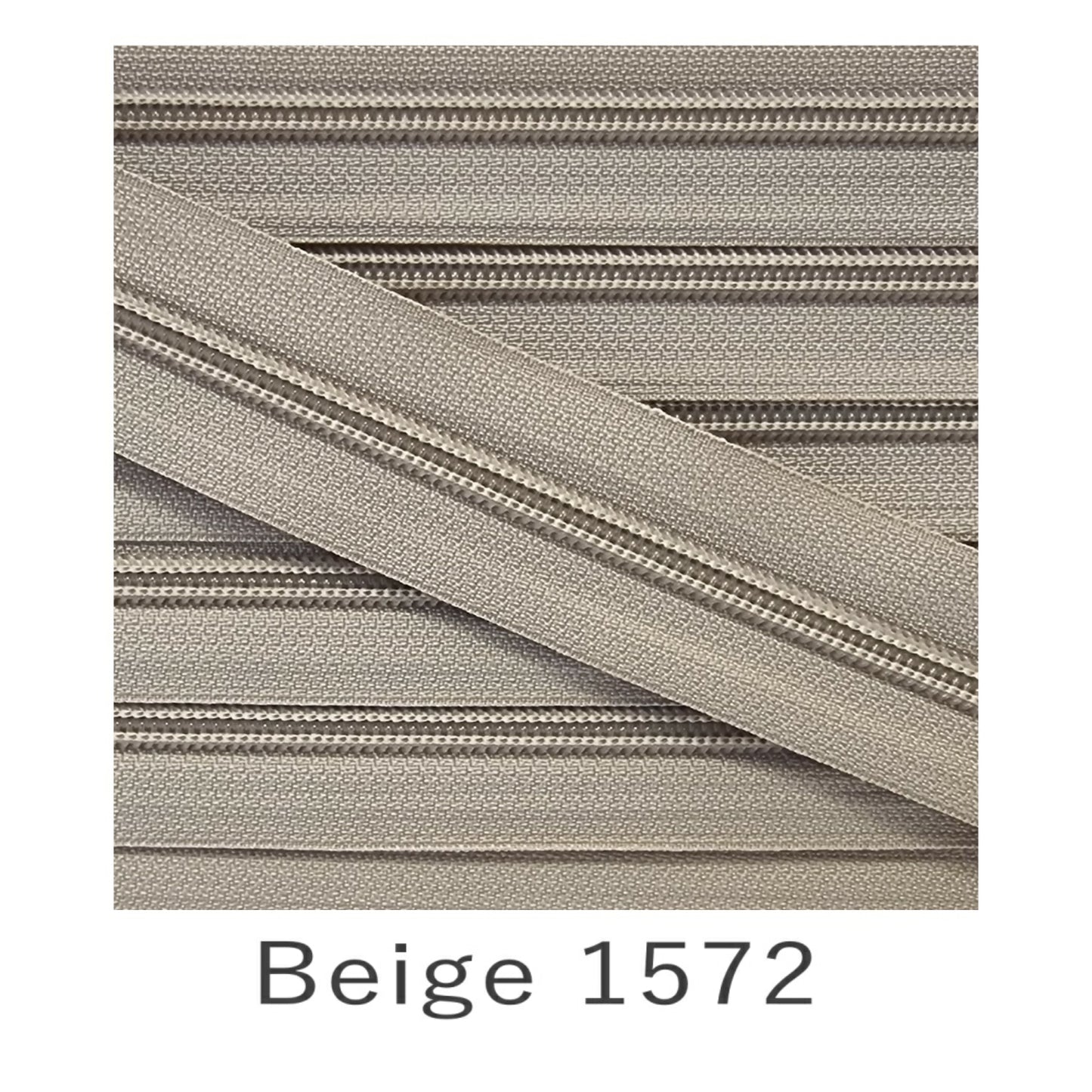 No.5 Continuous Zip Tape Beige 1572