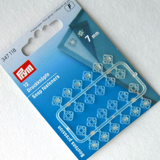 Prym Plastic Snap Fasteners Sew On 7mm