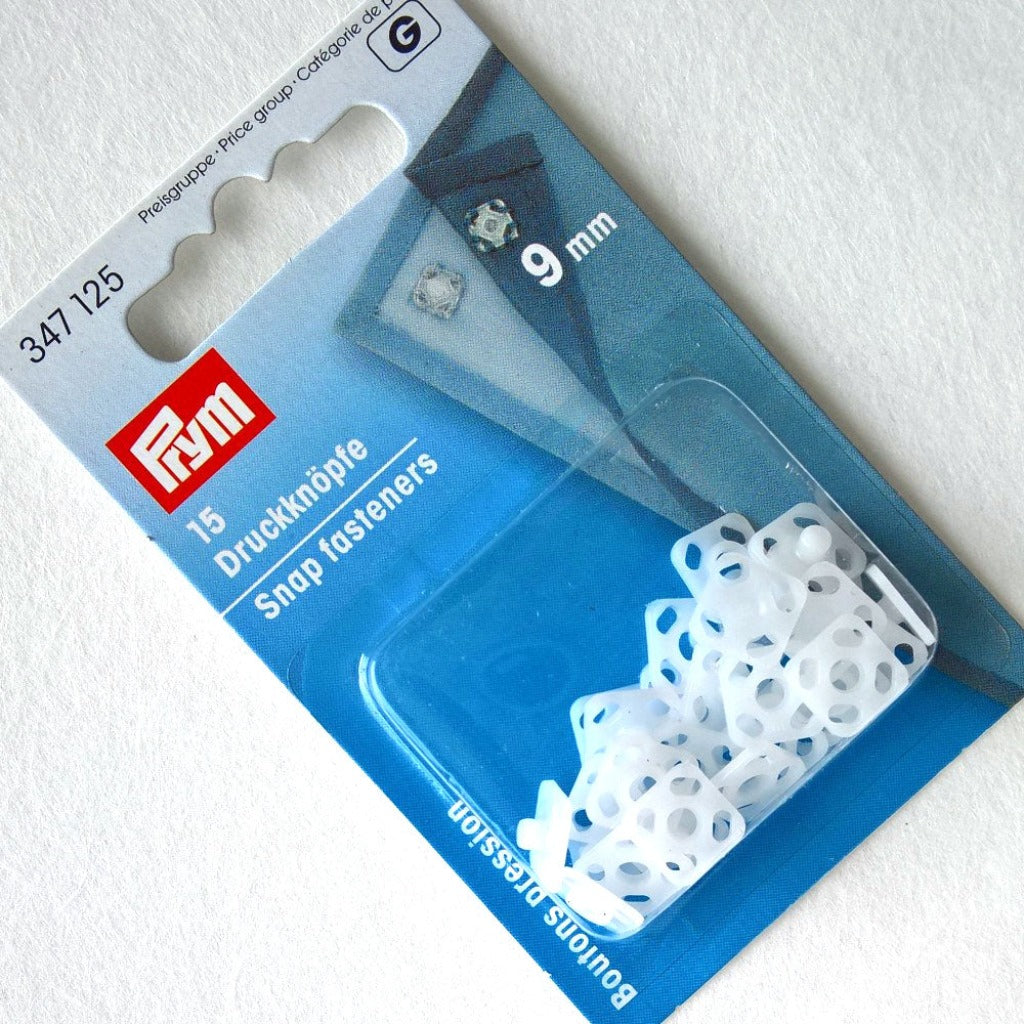 Prym Plastic Snap Fasteners Sew On 9mm