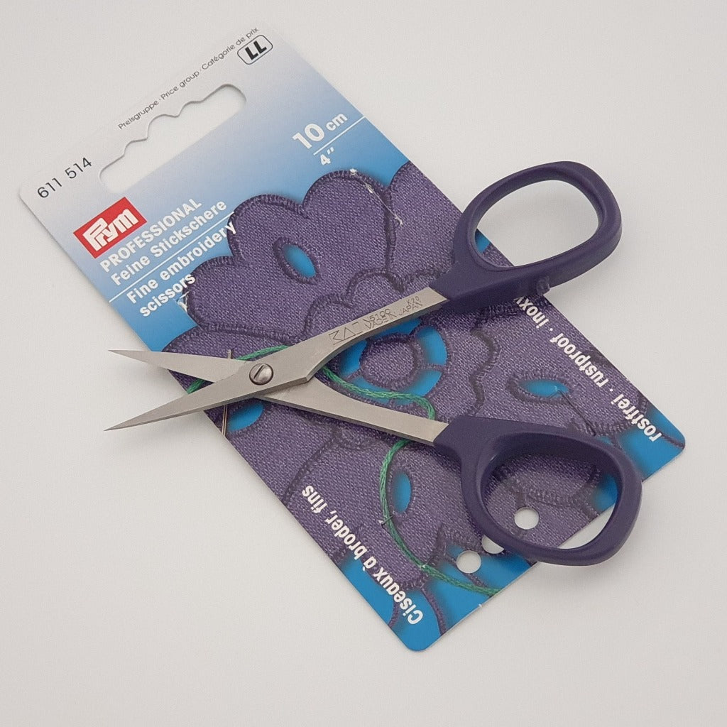 Prym Professional Fine Embroidery Scissors 10cm