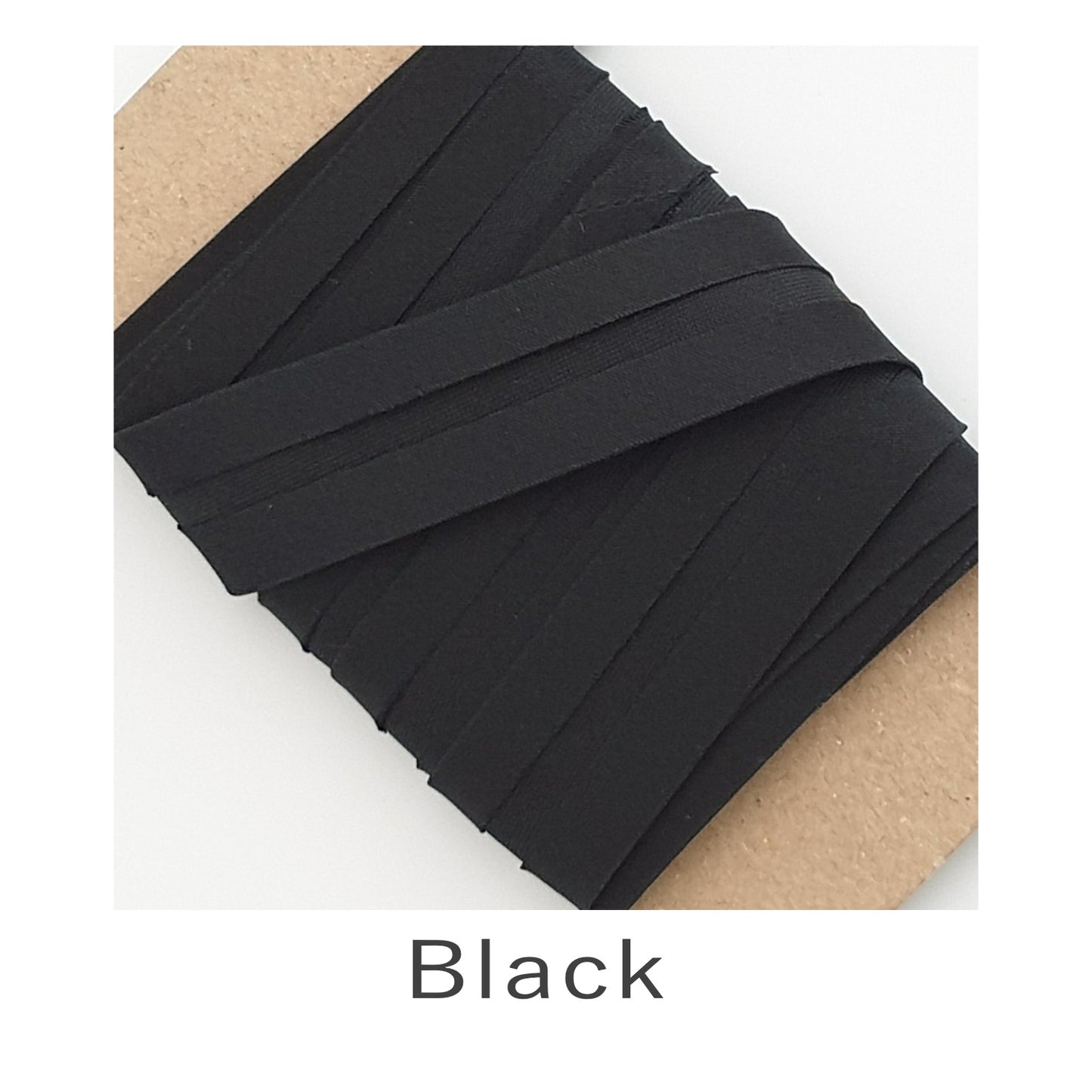 Acetate Satin Bias Binding Black