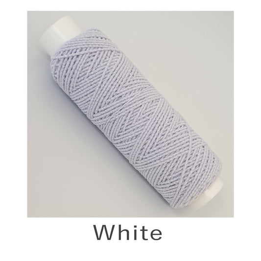 Shirring Elastic - White