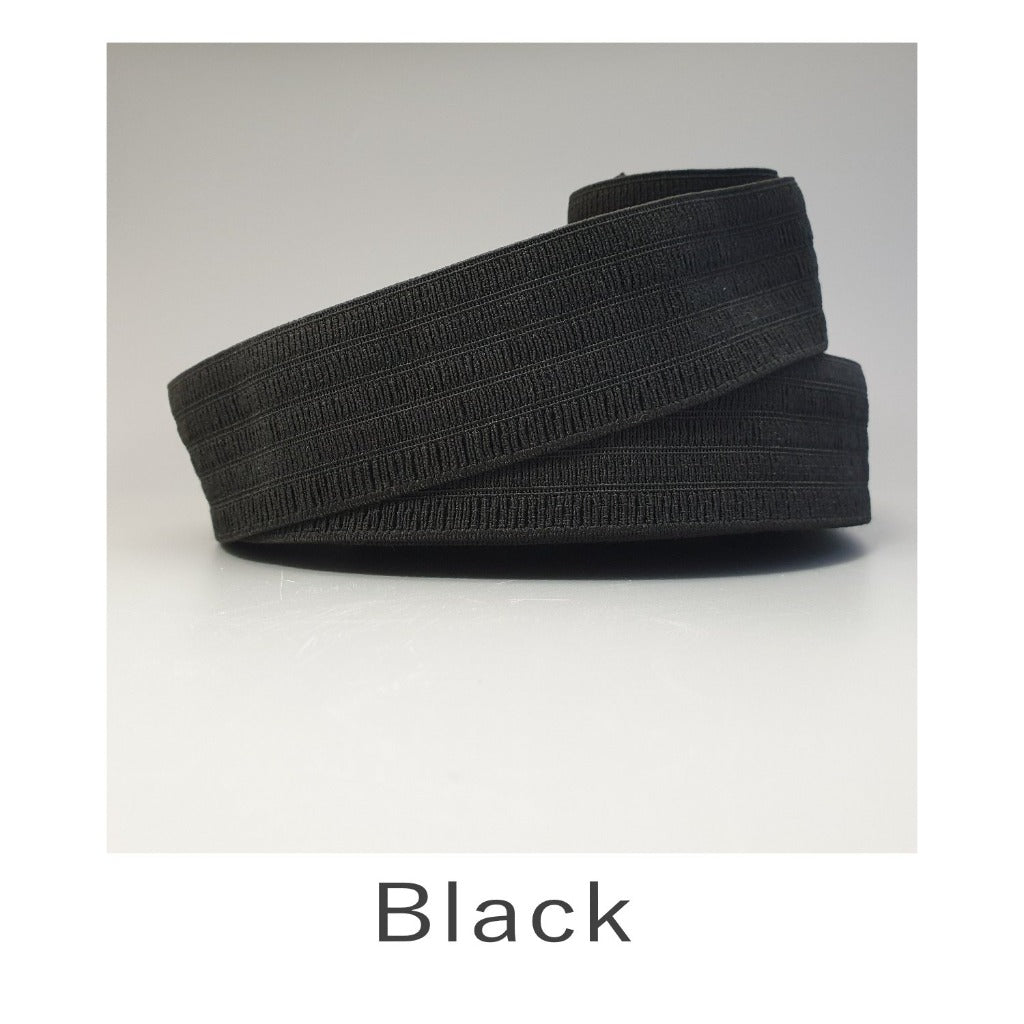 50mm Waspie Elastic - Black