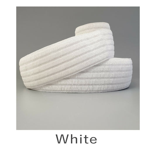 50mm Waspie Elastic - White