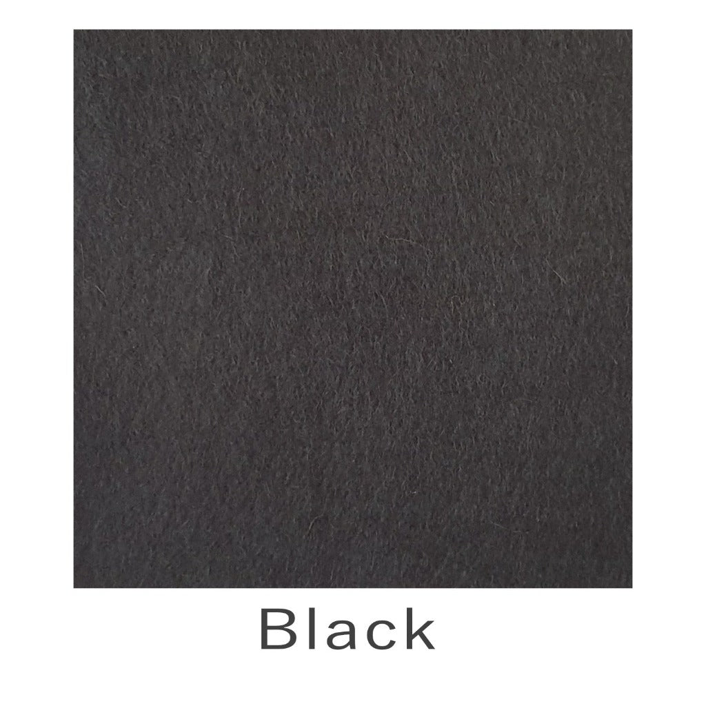 Wool Viscose Felt Black