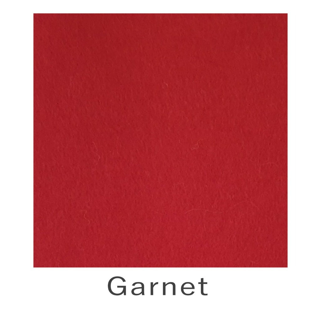 Wool Viscose Felt Garnet