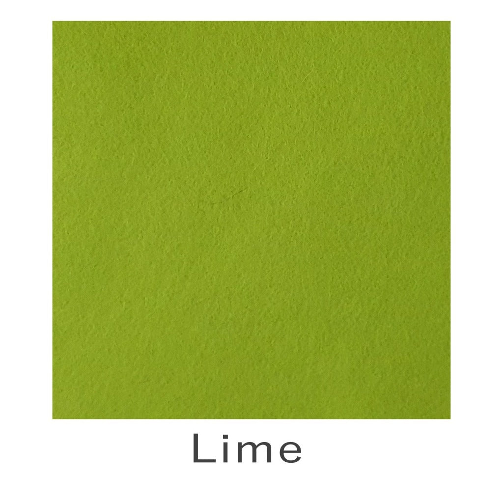 Wool Viscose Felt Lime