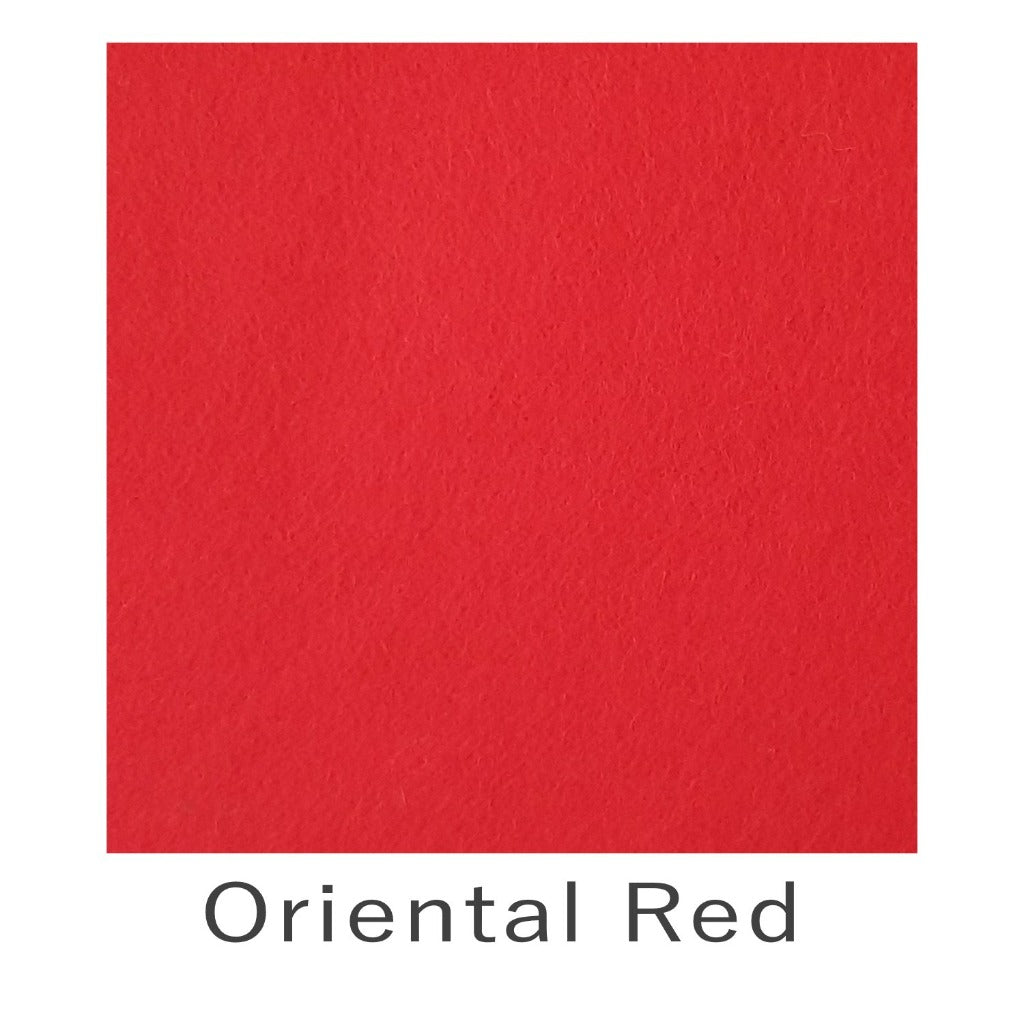 Wool Viscose Felt Oriental Red