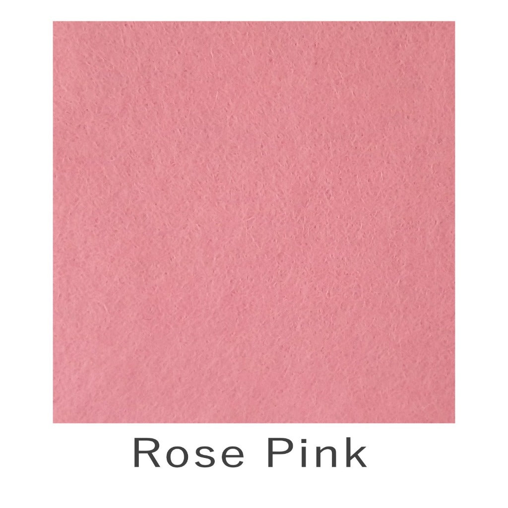 Wool Viscose Felt Rose Pink
