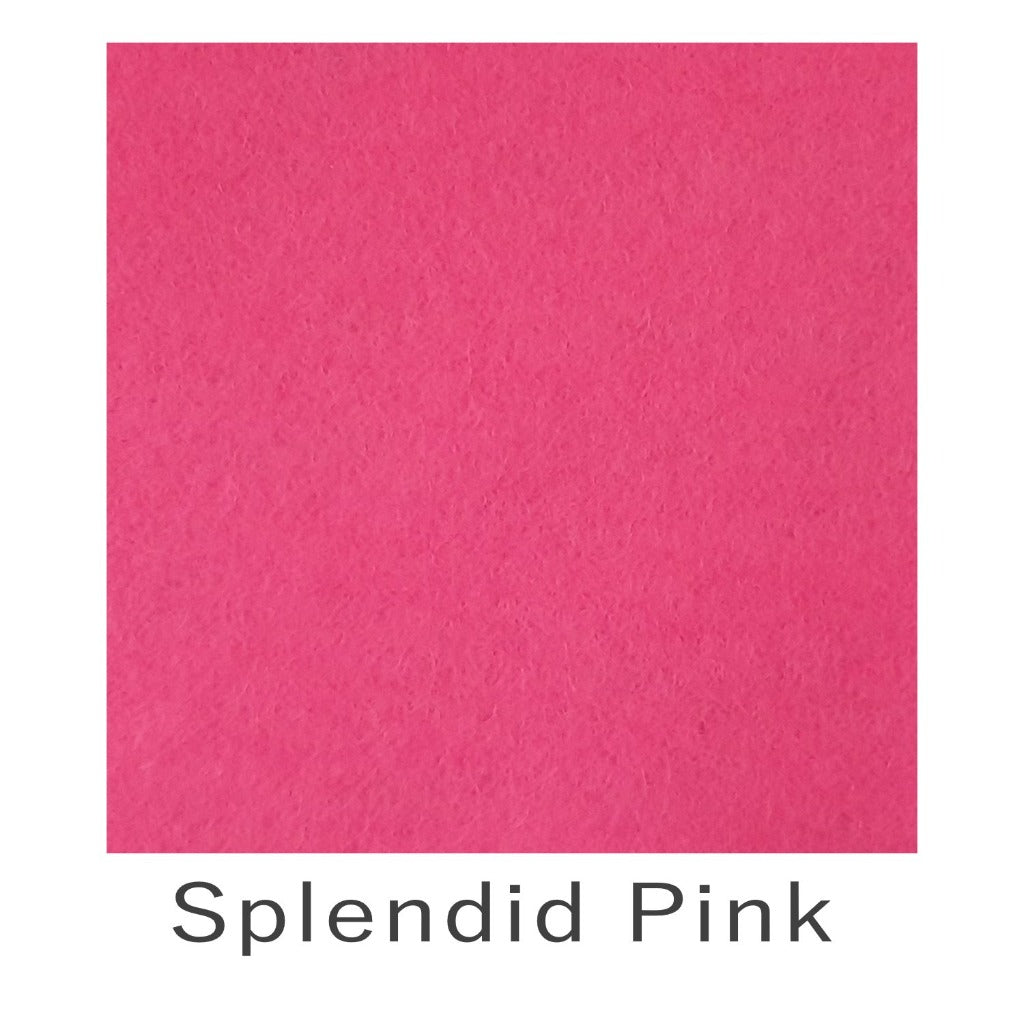Wool Viscose Felt Splendid Pink
