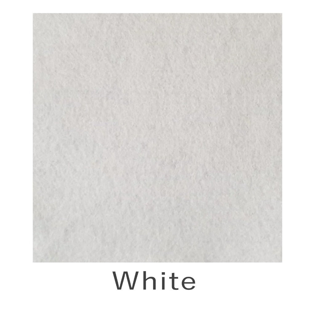 Wool Viscose Felt White