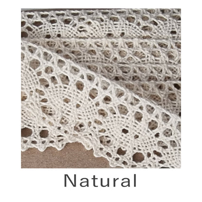 30mm Lace Trim Natural