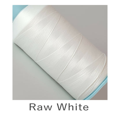 80 Bulked Polyester Thread  Raw White