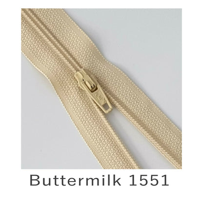 Closed End Zip Buttermilk 1551