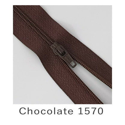 Closed End Zip Chocolate 1570