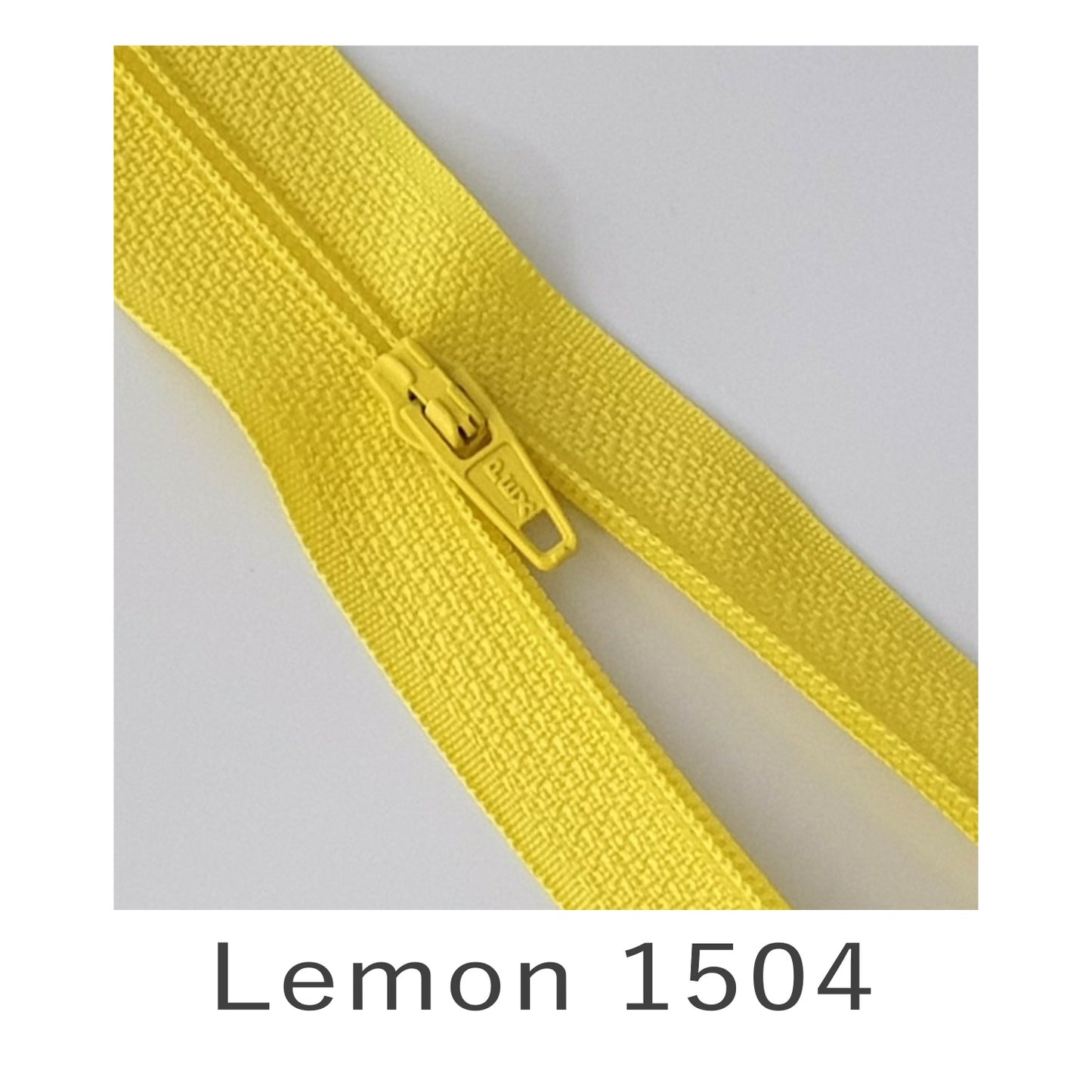 Closed End Zip Lemon 1504