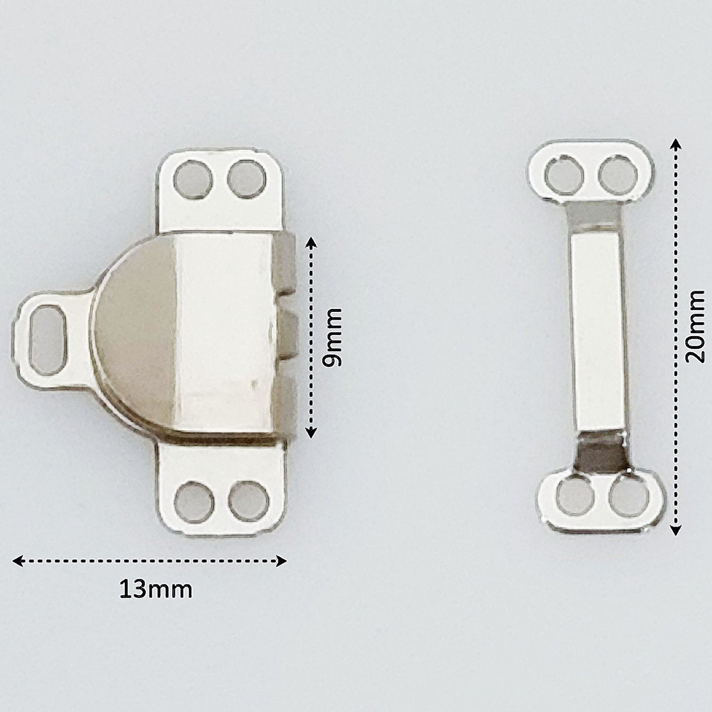 Waistband Hook and Bar Fastener Dimensions