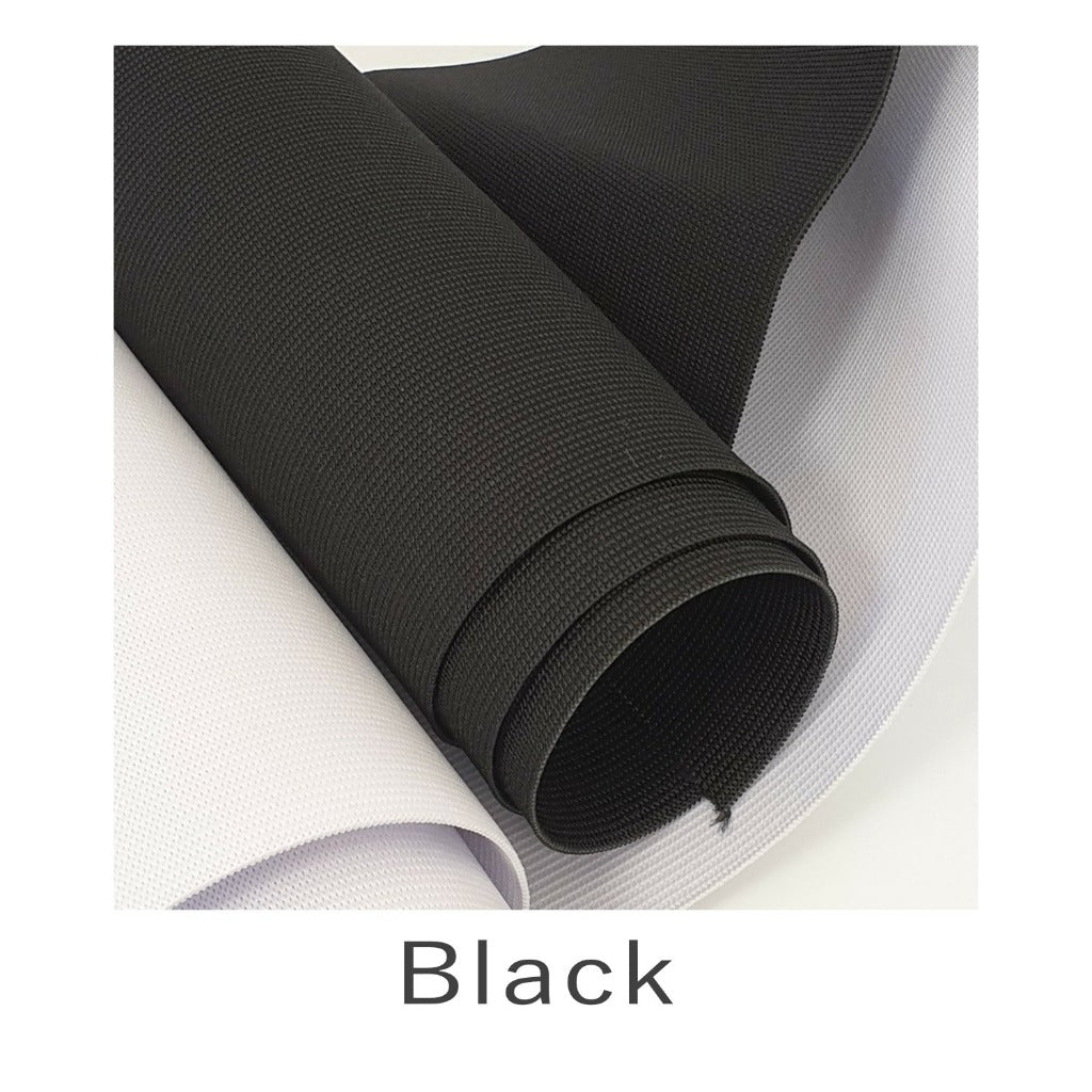 150mm Knitted Elastic - Black