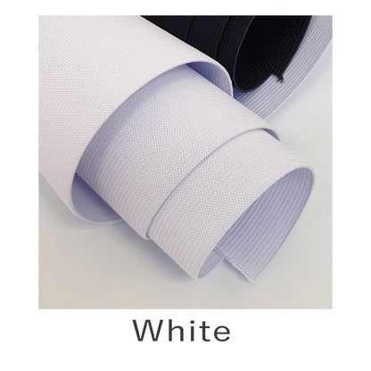 150mm Knitted Elastic - White